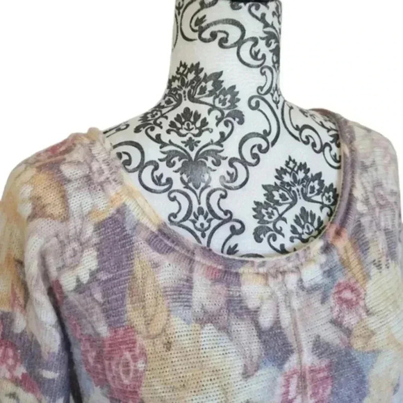 Free People Sweater Flower Bomb Pullover Wool Angora Boho Fairy Y2K Women Small - Picture 8 of 16